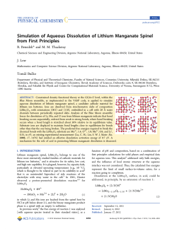 Simulation of Aqueous Dissolution of Lithium Manganate Spinel