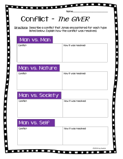 Conflict &ndash; The GIVER
