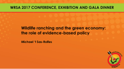 the role of evidence-based policy