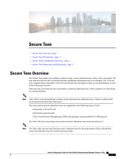 Secure Tone