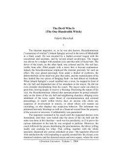 The Devil Who Is (The One Hundredth Witch) Valerii Shevchuk