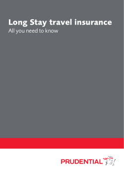 Long Stay travel insurance