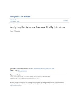Analyzing the Reasonableness of Bodily Intrusions