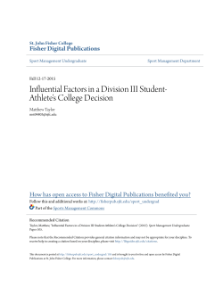 Influential Factors in a Division III Student