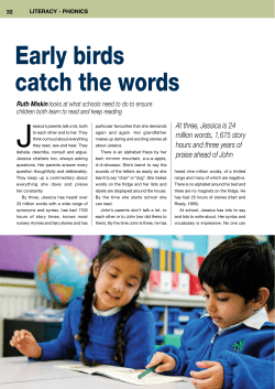 Early birds catch the words