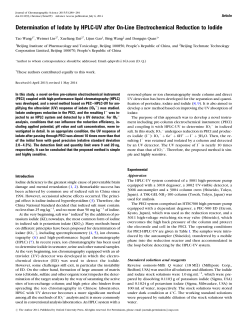 Determination of Iodate by HPLC-UV after On