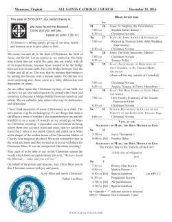 December 25, 2016 - All Saints Catholic Church