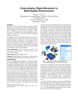 Cross-display Object Movement in Multi