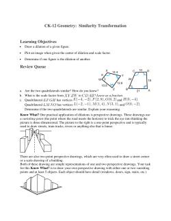 CK-12 Geometry: Similarity Transformation Learning