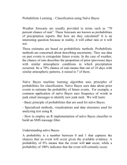 Probabilistic Learning - Computer Science @ TSU