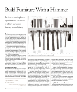 Build Furniture With a Hammer - Popular Woodworking Magazine
