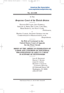 12-1168 Brief for the American Federation of Labor and Congress of