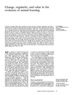 Change, regularity, and value in the evolution of