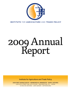 Institute for Agriculture and Trade Policy