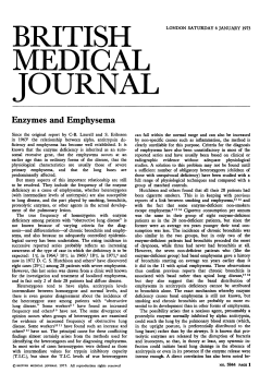 Enzymes and Emphysema