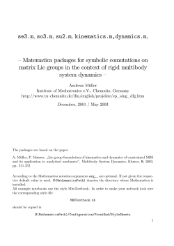 se3.m, so3.m, su2.m, kinematics.m,dynamics.m