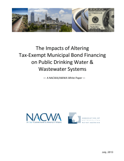 The Impacts of Altering Tax-Exempt Municipal Bond Financing on