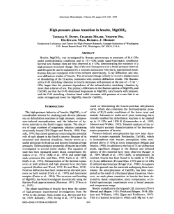 High-pressure phase transition in brucite, Mg(OH)2
