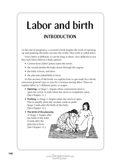 9 Getting ready for labor and birth