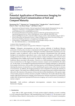 Potential Application of Fluorescence Imaging for Assessing Fecal