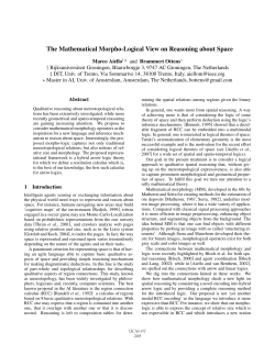 The Mathematical Morpho-Logical View on Reasoning about