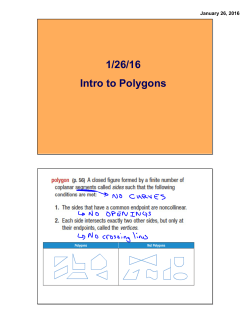 1/26/16 Intro to Polygons