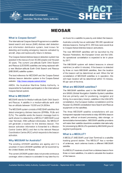 MEOSAR fact sheet