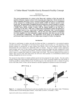 A Tether-Based Variable-Gravity Research Facility