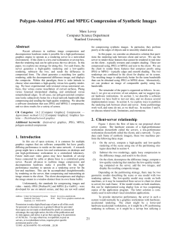 Polygon-Assisted JPEG and MPEG Compression of Synthetic Images