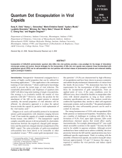 Quantum Dot Encapsulation in Viral Capsids
