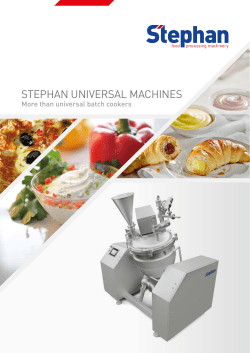 STEPHAN UNIVERSAL MACHINES