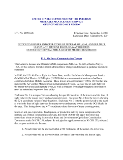 UNITED STATES DEPARTMENT OF THE INTERIOR