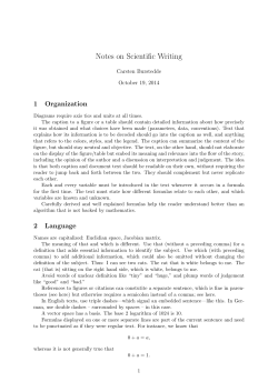 Notes on Scientific Writing