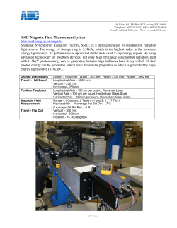 SSRF Magnetic Field Measurement System http://ssrf.sinap.ac.cn