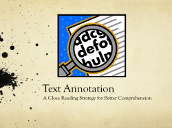 Text Annotation