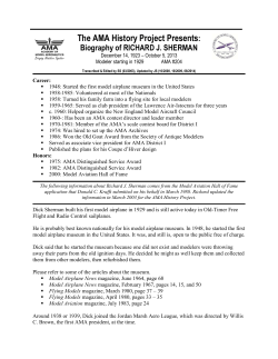 Sherman, Richard J. - Academy of Model Aeronautics