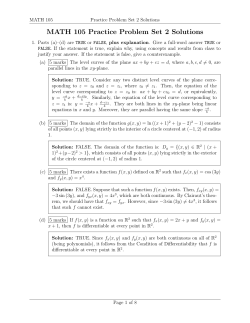 Solutions - UBC Math