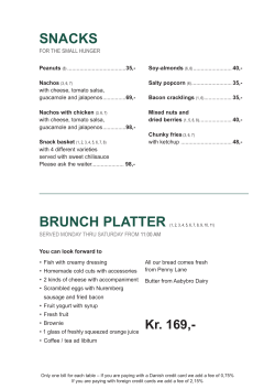 snacks - S&oslash;gaards Bryghus