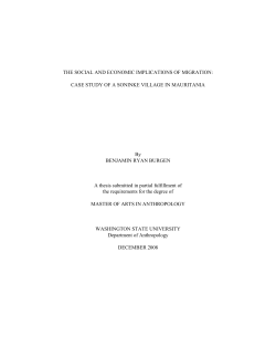 THE SOCIAL AND ECONOMIC IMPLICATIONS OF MIGRATION