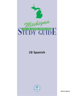 28 Spanish - Michigan Test for Teacher Certification