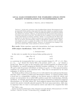LOCAL MASS-CONSERVATION FOR STABILIZED LINEAR