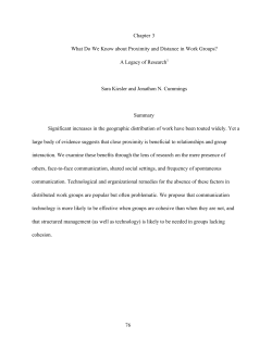 76 Chapter 3 What Do We Know about Proximity