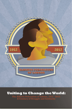 Uniting to Change the World - Alberta Labour History Institute