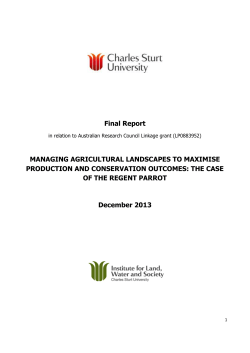 Final Report - Charles Sturt University