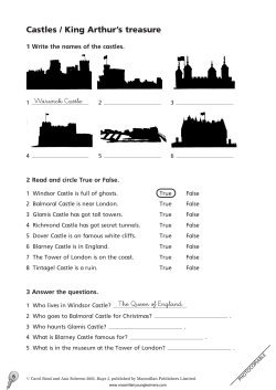 Castles / King Arthur`s treasure