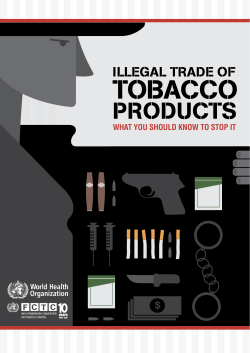 Illegal trade of tobacco products - Pan American Health Organization
