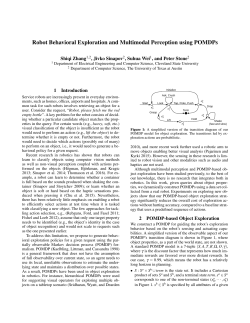 Robot Behavioral Exploration and Multimodal Perception using