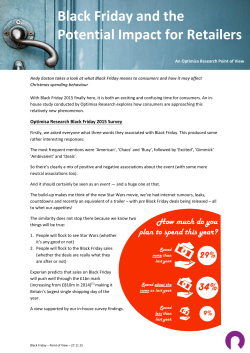 Black Friday and the Potential Impact for Retailers
