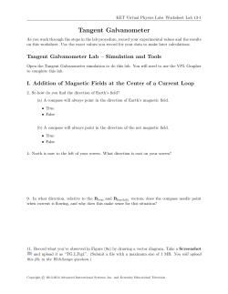 Tangent Galvanometer