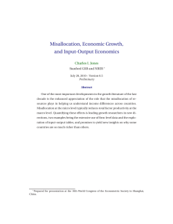 Misallocation, Economic Growth, and Input-Output